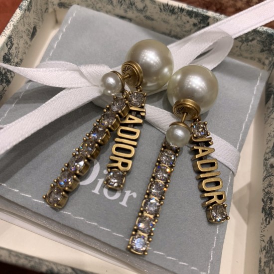 replica BOUCLES DOREILLE TRIBALES J ADI0R GOLDEN EARRINGS PEARLS STUDS UK