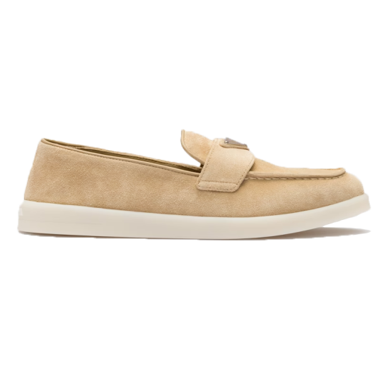 replica SUEDE LEATHER LOAFERS ECRU - PD138 UK