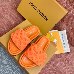 POOL PILLOW COMFORT SLIDES IN ORANGE - LVS61 UK POOL PILLOW COMFORT SLIDES IN ORANGE - LVS61 UK