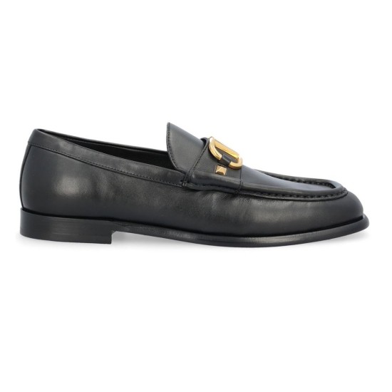 Replica LOGO PLAQUE LEATHER LOAFERS IN BLACK - VL98 UK replica LOGO PLAQUE LEATHER LOAFERS IN BLACK - VL98 UK
