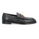 Replica LOGO PLAQUE LEATHER LOAFERS IN BLACK - VL98 UK replica LOGO PLAQUE LEATHER LOAFERS IN BLACK - VL98 UK
