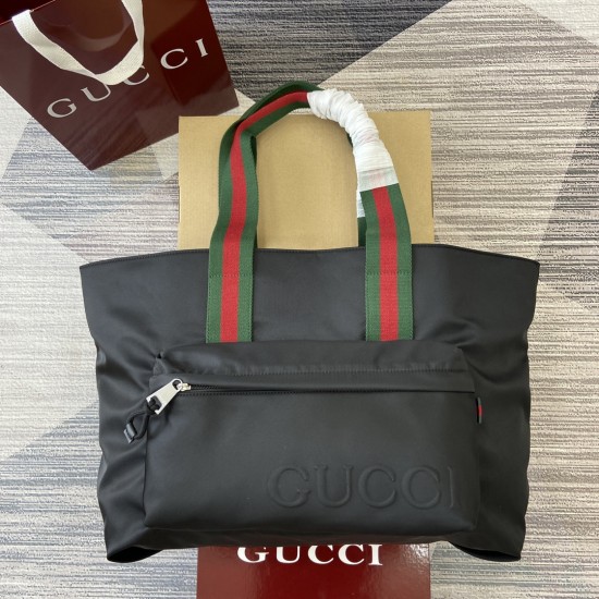 replica LARGE TOTE BAG WITH LOGO IN BLACK UK