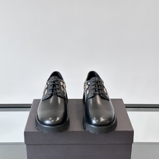 replica VLOGO LEATHER DERBY SHOES - VL208 UK