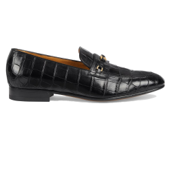 MEN'S LOAFERS WITH INTERLOCKING G BLACK - GC374 UK