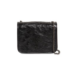 Niki Chain Wallet Black Calfskin Uk