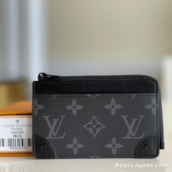 replica MULTI CARD HOLDER TRUNK MONOGRAM ECLIPSE COATED CANVAS UK