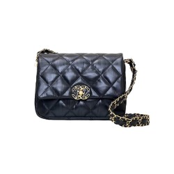 Chanel Lambskin Flap Bag In Black Uk