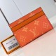 replica DOUBLE CARD HOLDER ORANGE TAIGARAMA LEATHER M31060 UK