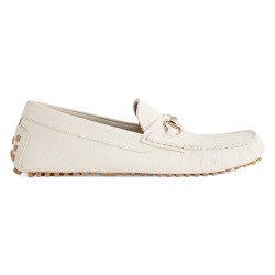 MEN'S DRIVER WITH HORSEBIT IN WHITE - GC418 UK