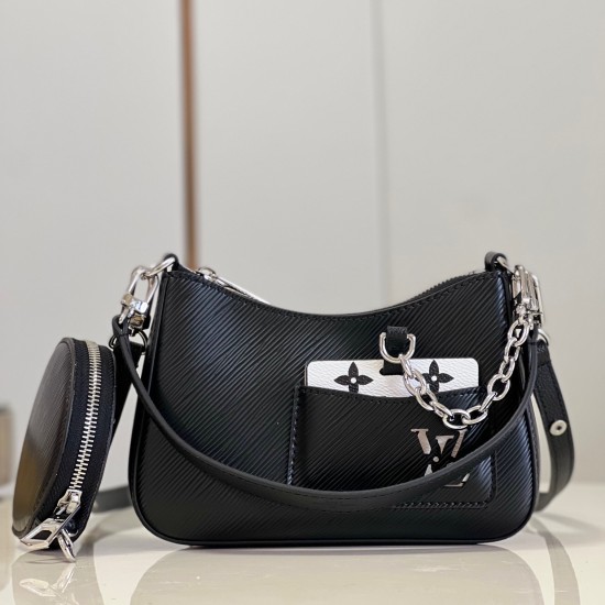 Replica Marellini Epi Leather Bag In Black M20998 Uk - 14010 - Buddha Luxury