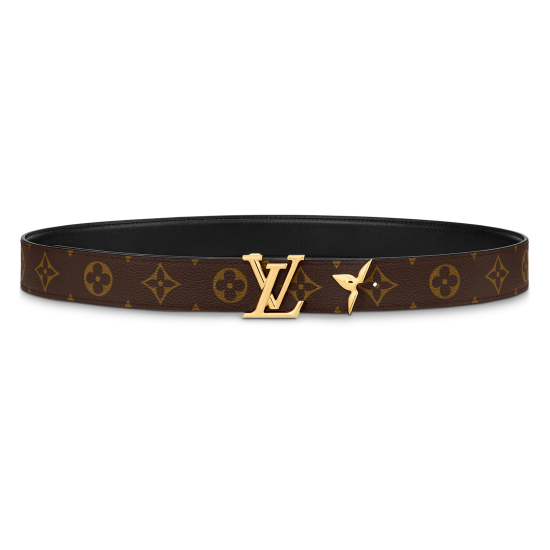 replica PRETTY LV 30MM REVERSIBLE BELT BROWN - B338 UK