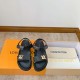 Replica SUNSET COMFORT SANDALS IN BLACK - LVS56 UK replica SUNSET COMFORT SANDALS IN BLACK - LVS56 UK