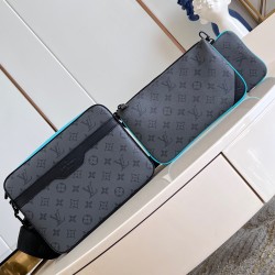 Trio Messenger Bag Turquoise Monogram Eclipse Reverse Canvas M11648 Uk Trio Messenger Bag Turquoise Monogram Eclipse Reverse Canvas M11648 Uk