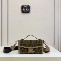 BAGUETTE SOFT TRUNK FF JACQUARD FABRIC BAG UK BAGUETTE SOFT TRUNK FF JACQUARD FABRIC BAG UK