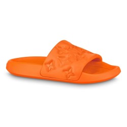 Waterfront Mule Slides In Orange - Lvs73 Uk