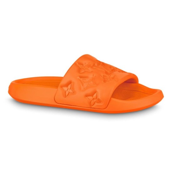 replica WATERFRONT MULE SLIDES IN ORANGE - LVS73 UK