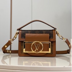 MINI DAUPHINE LOCK XL MONOGRAM COATED CANVAS M46537 UK MINI DAUPHINE LOCK XL MONOGRAM COATED CANVAS M46537 UK