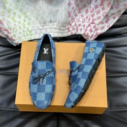 LV DRIVER MOCASSIN IN MARINE - LV700 UK