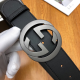 replica Interlocking-G Leather Belt - B12 UK