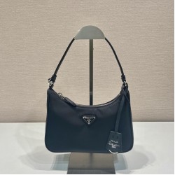 Re-Edition 2005 Re-Nylon And Saffiano Mini Bag In Black Uk
