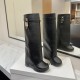 Replica SHARK LOCK BIKER BOOTS IN GRAINED LEATHER - GVC156 UK replica SHARK LOCK BIKER BOOTS IN GRAINED LEATHER - GVC156 UK