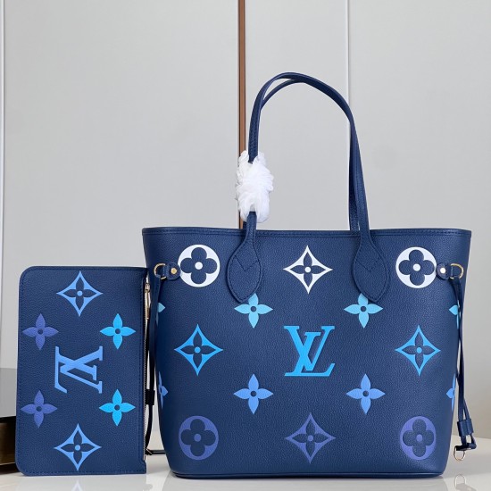 Replica L 14029 LFR#7677 Buddha Luxury Replica Neverfull Mm Tote Bag In Blue M46514 Uk - 14029 - Buddha Luxury