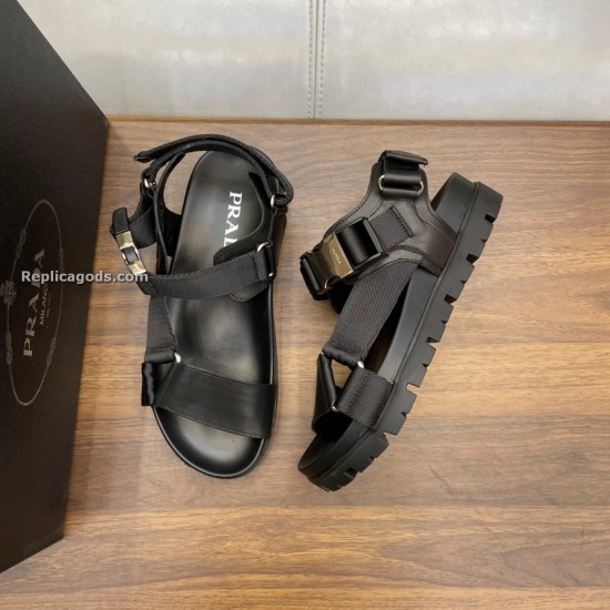 Replica SPORTY LEATHER AND NYLON TAPE SANDALS - PDS3 UK replica SPORTY LEATHER AND NYLON TAPE SANDALS - PDS3 UK