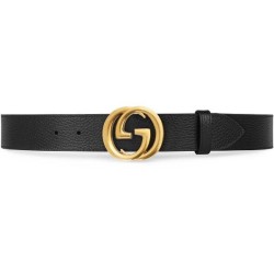 MEN'S INTERLOCKING GG REVERSIBLE LEATHER BELT - B41 UK