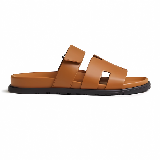 replica CHYPRE SANDALS CALFSKIN LEATHER IN BROWN - HS37 UK