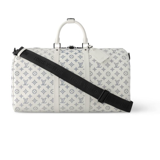 Replica Keepall Bandouliere 50 White Monogram Shadow Leather M24954 Uk - 15549 - Buddha Luxury