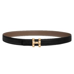 H Infini Buckle &Amp; Reversible Leather Strap 24Mm - B390 Uk