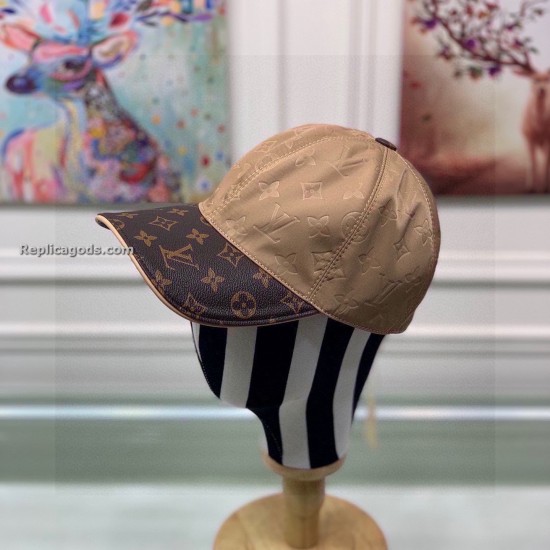 replica GET READY CAP IN BROWN AND BEIGE UK