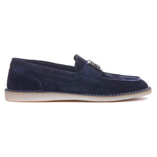 replica SUEDE LOAFERS IN BLUE - GD213 UK