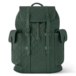 Christopher Mm Backpack Forest Green Taurillon Monogram M24428 Uk