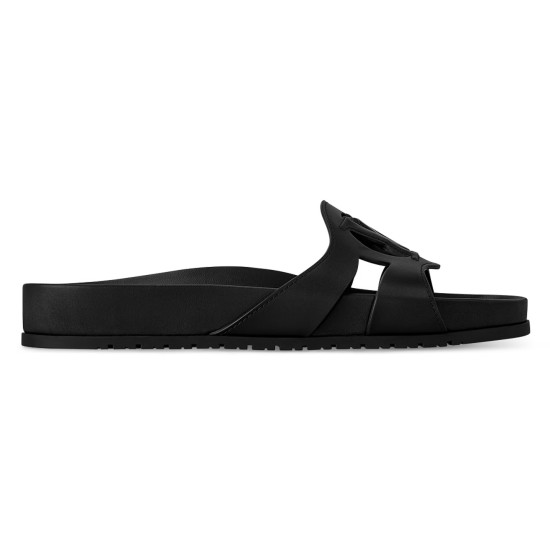 replica ISOLA FLAT COMFORT MULES IN BLACK - LVS92 UK