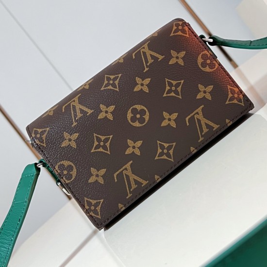 Replica Steamer Wearable Wallet Borneo Green Monogram Macassar Canvas M12808 Uk - 15387 - Buddha Luxury