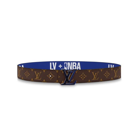 replica X NBA 3 STEPS 40MM REVERSIBLE MONOGRAM CANVAS BELT - B149 UK