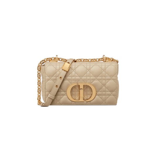 Replica Small Caro Bag Beige Supple Cannage Calfskin Uk - 13290 - Buddha Luxury