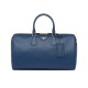 replica SAFFIANO LEATHER TRAVEL BAG IN BLUE UK