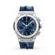 Super Clone Replica Hublot Classic Fusion Automatic Blue Alligator Watch 4411 Buddha Luxury