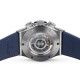 Super Clone Replica Hublot Classic Fusion Automatic Blue Alligator Watch 4411 Buddha Luxury
