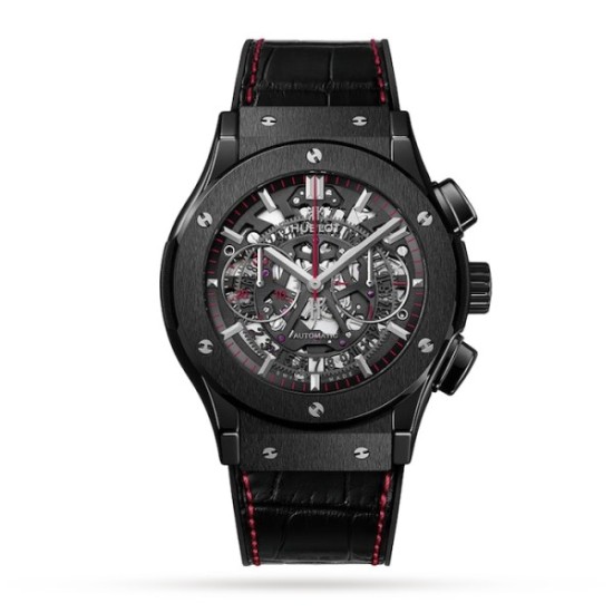 Super Clone Replica Hublot Classic Fusion Automatic Black Alligator Watch 4467 Buddha Luxury