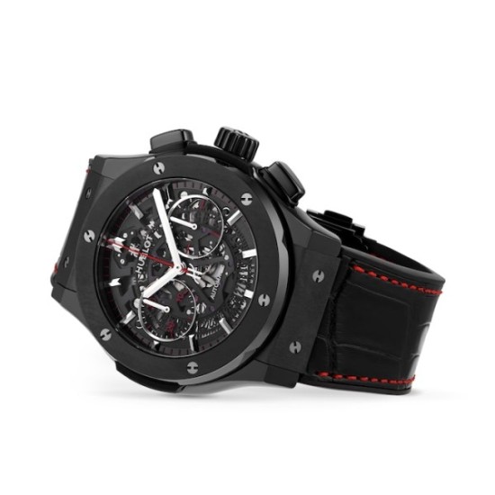 Super Clone Replica Hublot Classic Fusion Automatic Black Alligator Watch 4467 Buddha Luxury