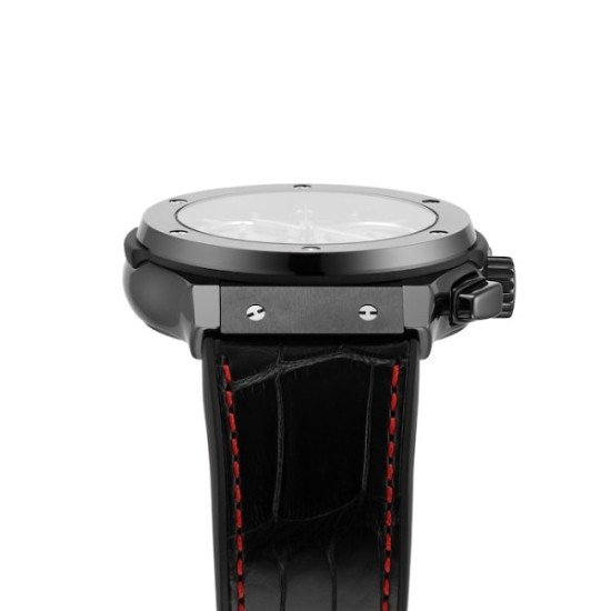 Super Clone Replica Hublot Classic Fusion Automatic Black Alligator Watch 4467 Buddha Luxury