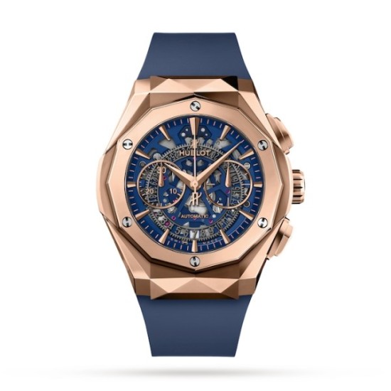 Super Clone Replica Hublot Classic Fusion Automatic Blue Rubber Watch 4495 Buddha Luxury