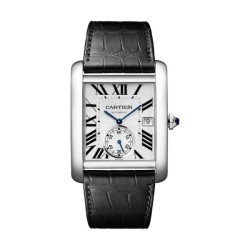 cartier tank mcautomatic silver alligator watch w5330003 uk