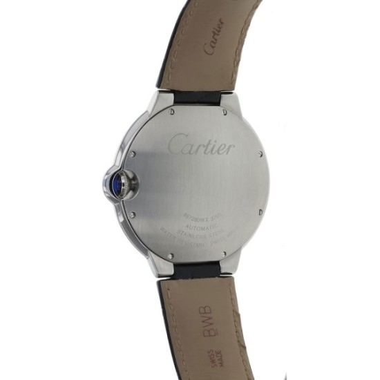 Replica Cartier 4117 24013144 Buddha Luxury Replica Cartier Ballon Bleu De Cartier Automatic Silver Leather Watch - 4117 - Buddha Luxury