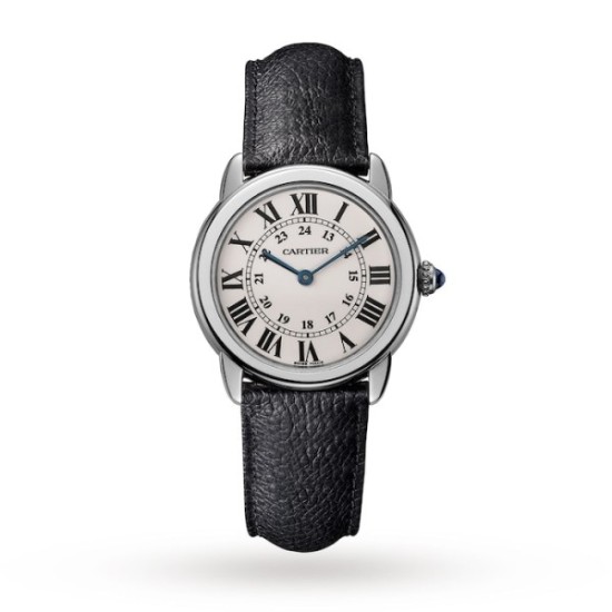 Replica Cartier Ronde De Cartierquartz Silver Leather Watch Wsrn0019 Uk