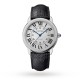 replica cartier ronde de cartierautomatic silver leather watch wsrn0022 uk