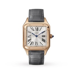 cartier santos-dumontquartz silver alligator watch wgsa0021 uk
